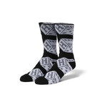 HUF Worldwide HUF Snake Eyes Crew Sock Black