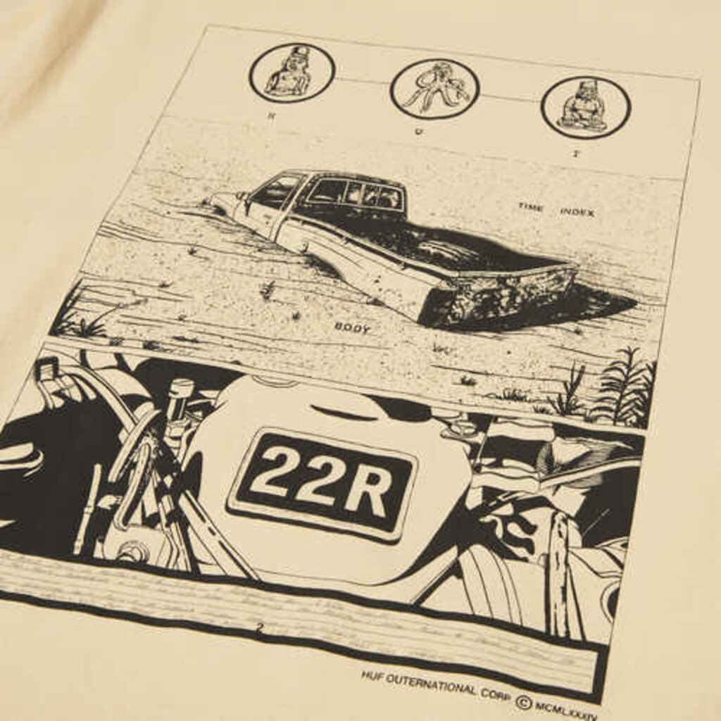 HUF Worldwide HUF Diagram Drawing 1 Tee Wheat