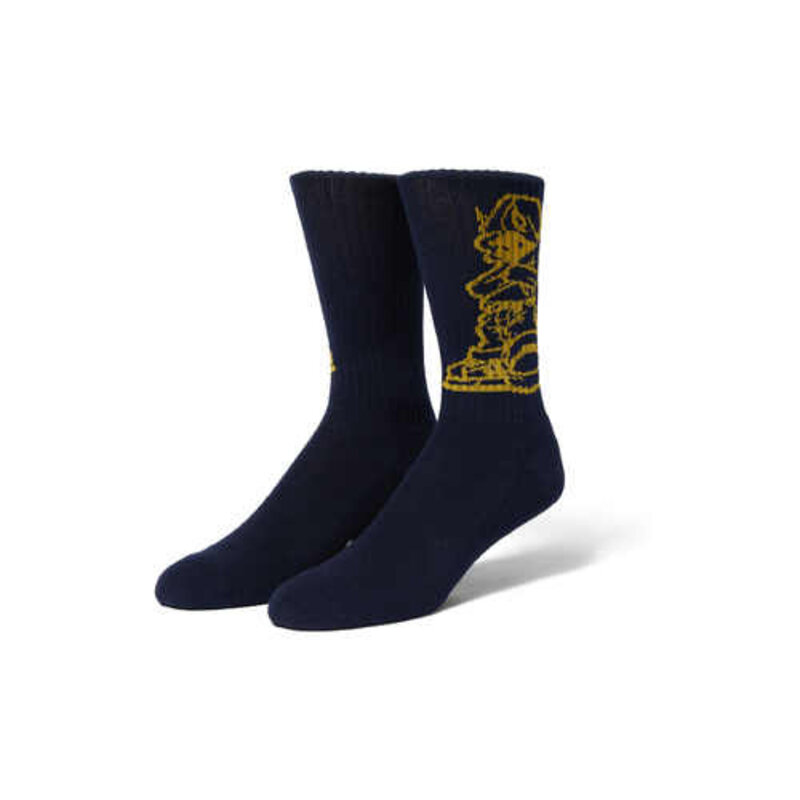 HUF Worldwide HUF Rave Crew Sock Navy