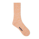 Druthers NYC Druthers Organic Cotton Everyday Melange Crew Sock Peach Mélange