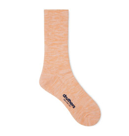Druthers NYC Druthers Organic Cotton Everyday Melange Crew Sock Peach Mélange
