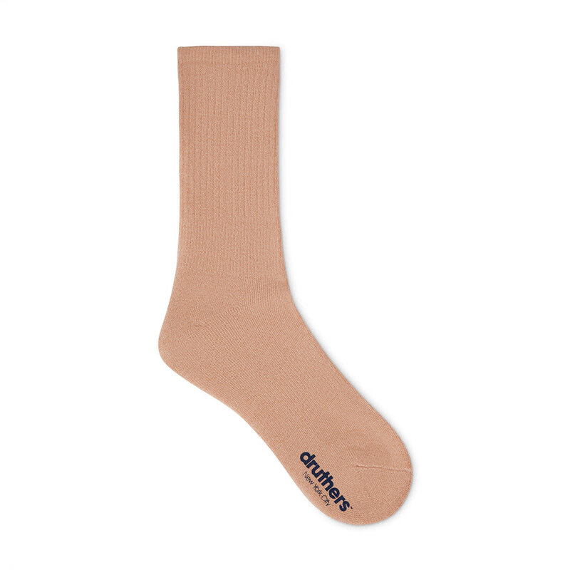 Druthers NYC Druthers Food Textile® Organic Cotton Everyday Crew Sock Rooibos FT