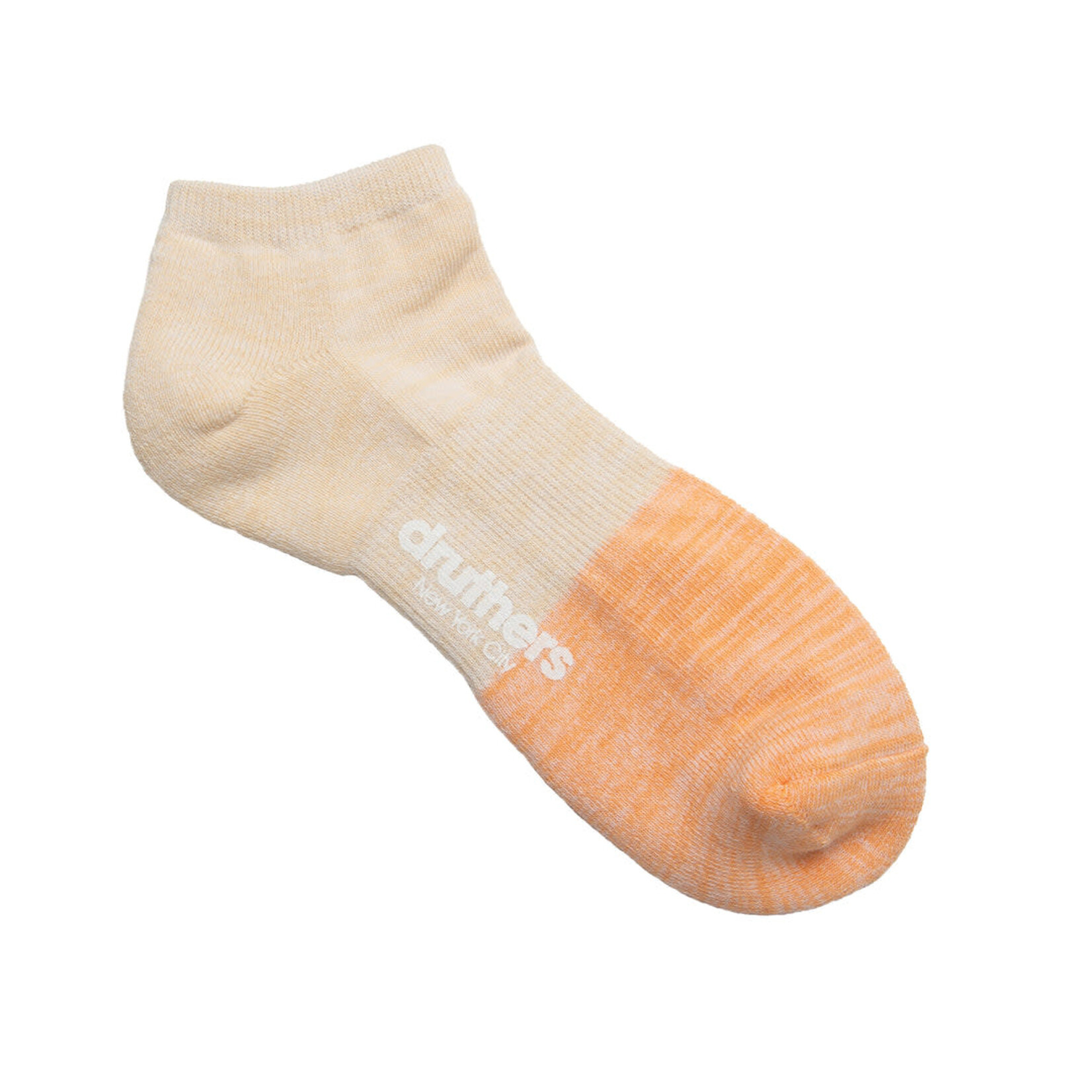 Druthers NYC Druthers Organic Cotton Everyday Blocked Ankle Sock Creamsicle