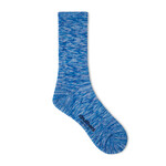 Druthers NYC Druthers Organic Cotton Everyday Melange Crew Sock Blue Mélange SK