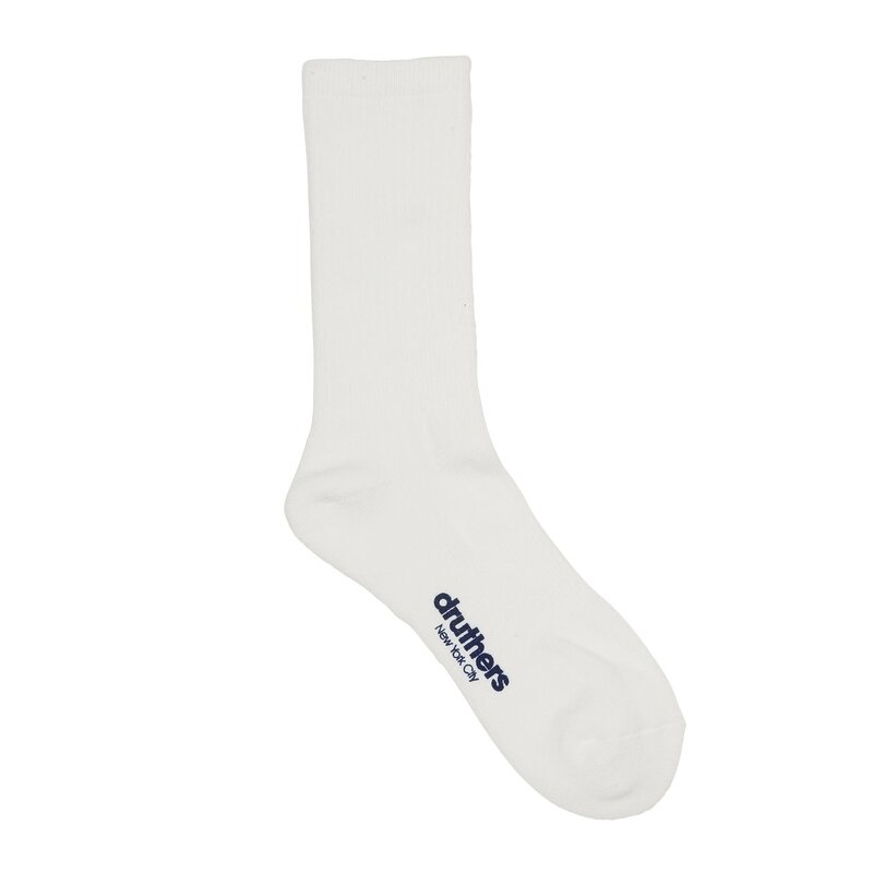 Druthers NYC Druthers Organic Cotton Everyday Crew Sock White
