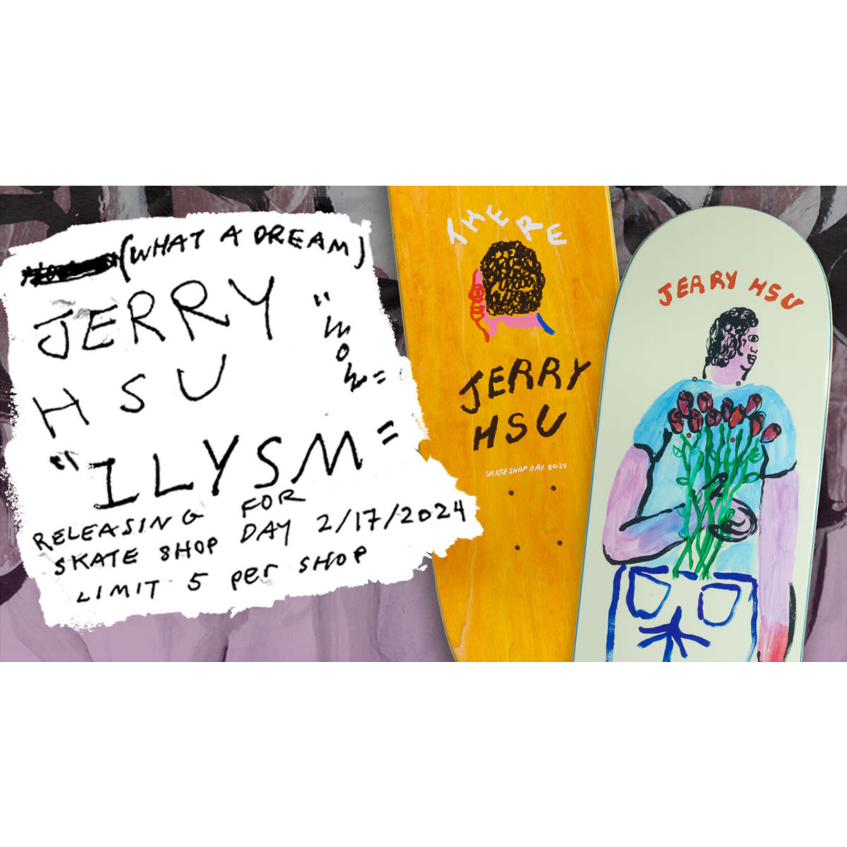 THERE ILYSM Jerry Hsu Guest SSS-24 Guest Board 8.5. Tru Fit
