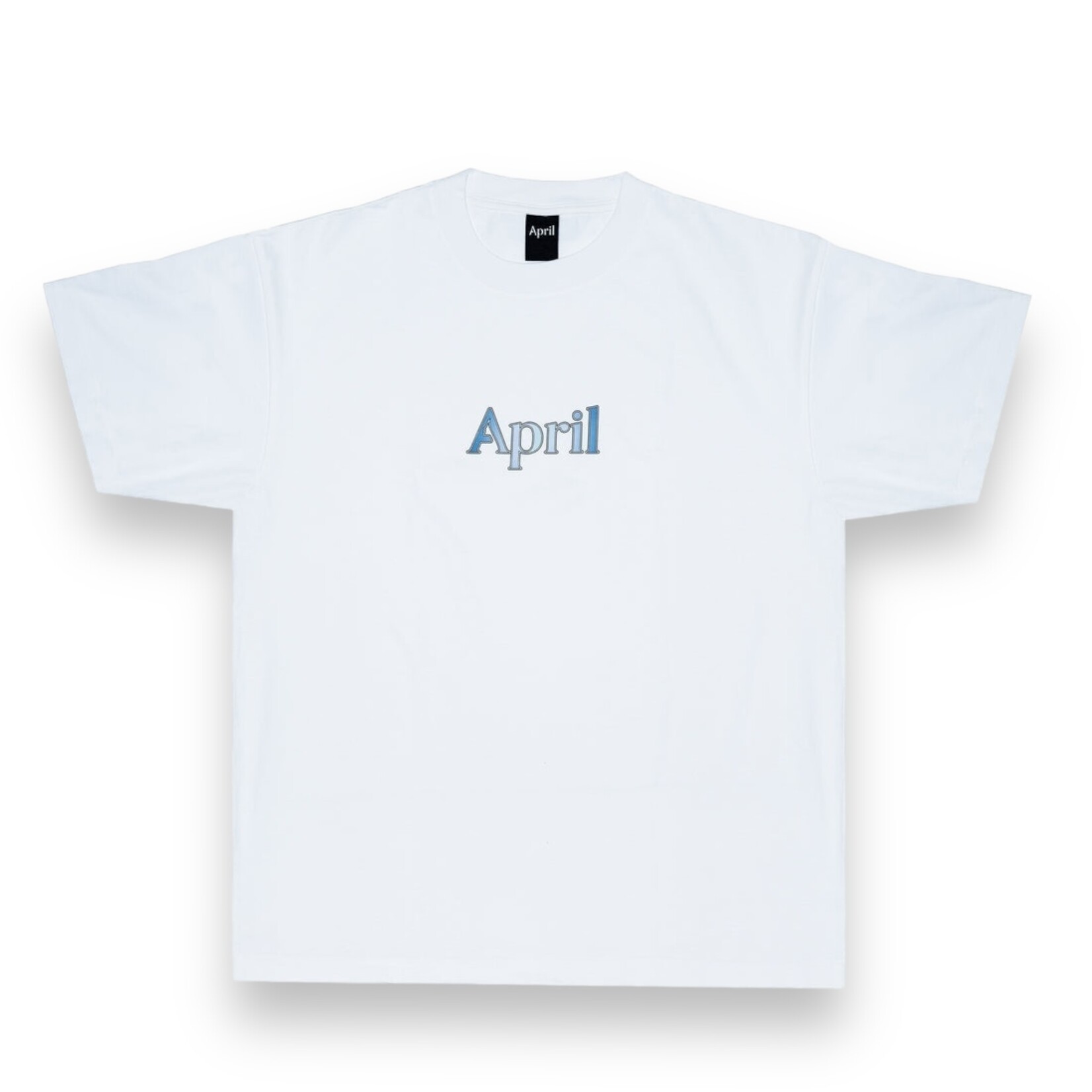 April April Gradient Logo Tee White