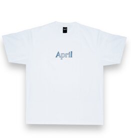 April April Gradient Logo Tee White