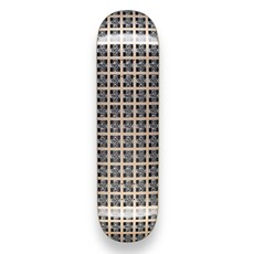Hockey Hockey Plaid Gold Shape 1 Deck 8.5”
