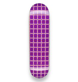 Hockey Hockey Plaid Purple Shape 2 Deck 8.5”