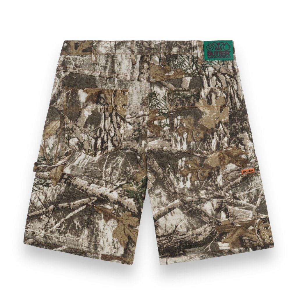 Butter Weathergear Heavy Weight Denim Shorts Forest Camo - Post 
