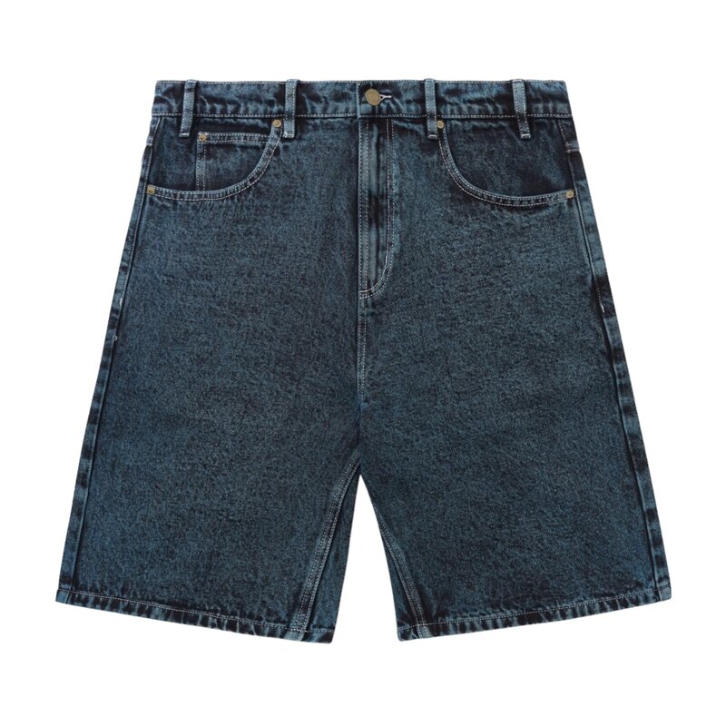 Butter Goods Butter Applique Denim Shorts Acid Indigo