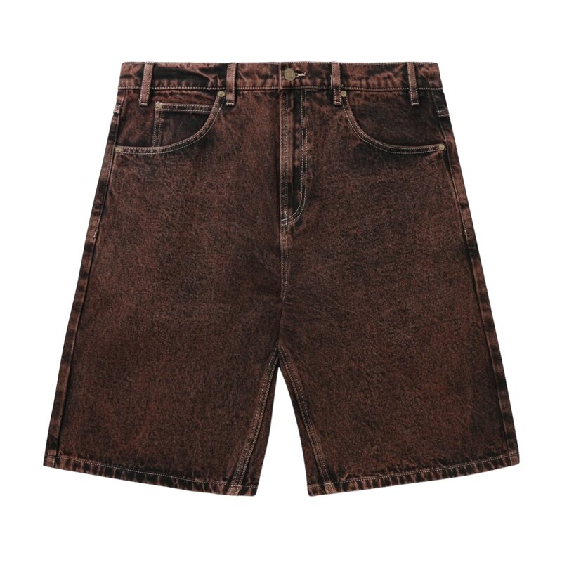 Butter Goods Butter Applique Denim Shorts Acid Brown