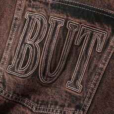 Butter Goods Butter Applique Denim Shorts Acid Brown