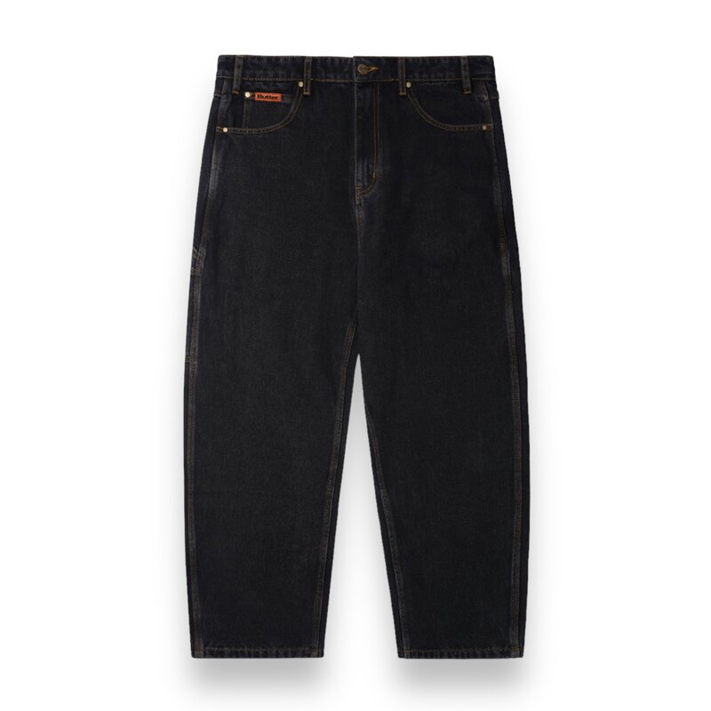 Butter Goods Butter Baggy Denim Jeans Washed Black