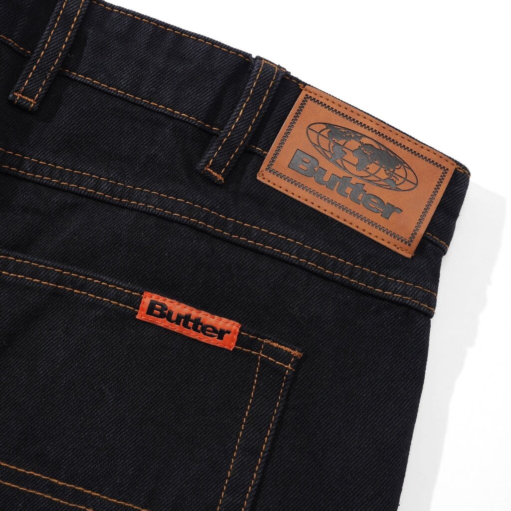 Butter Goods Butter Baggy Denim Jeans Washed Black