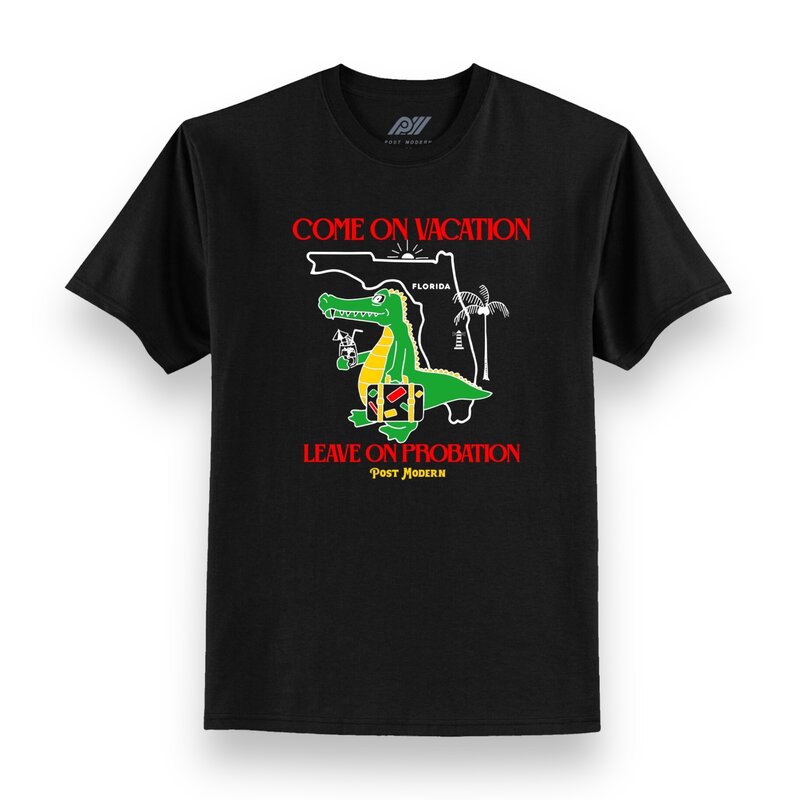 Post Modern Post Modern Spring Break Vacation Tee Black
