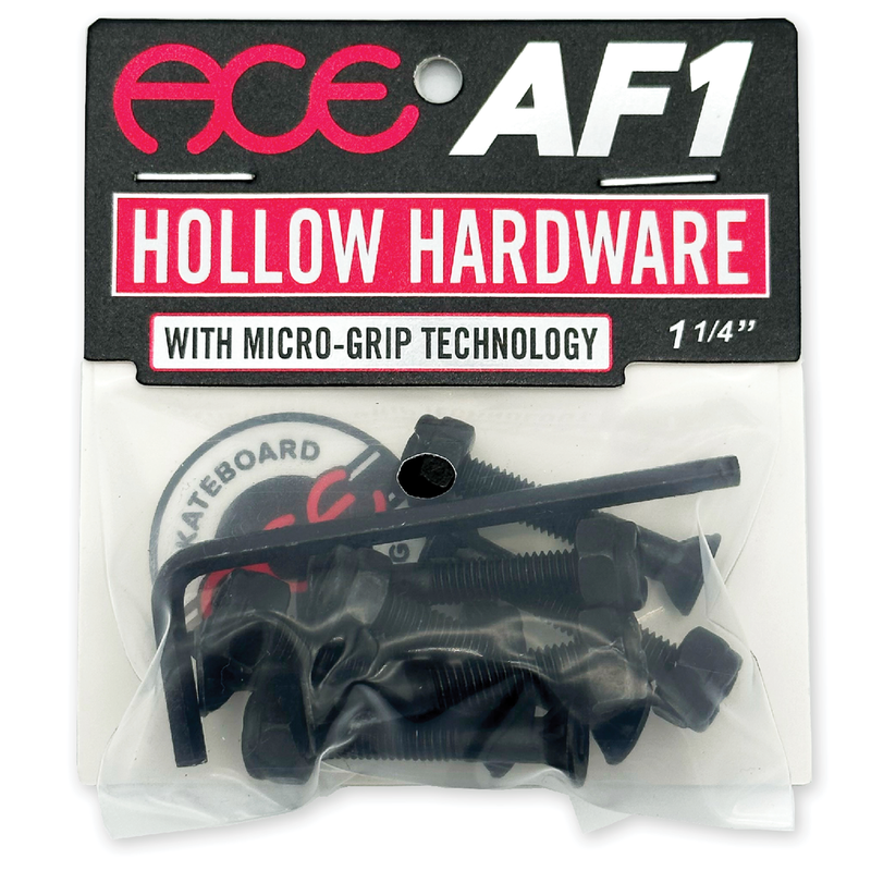 Ace Trucks Ace Hollow Bolts W/Grippers Allen 1”