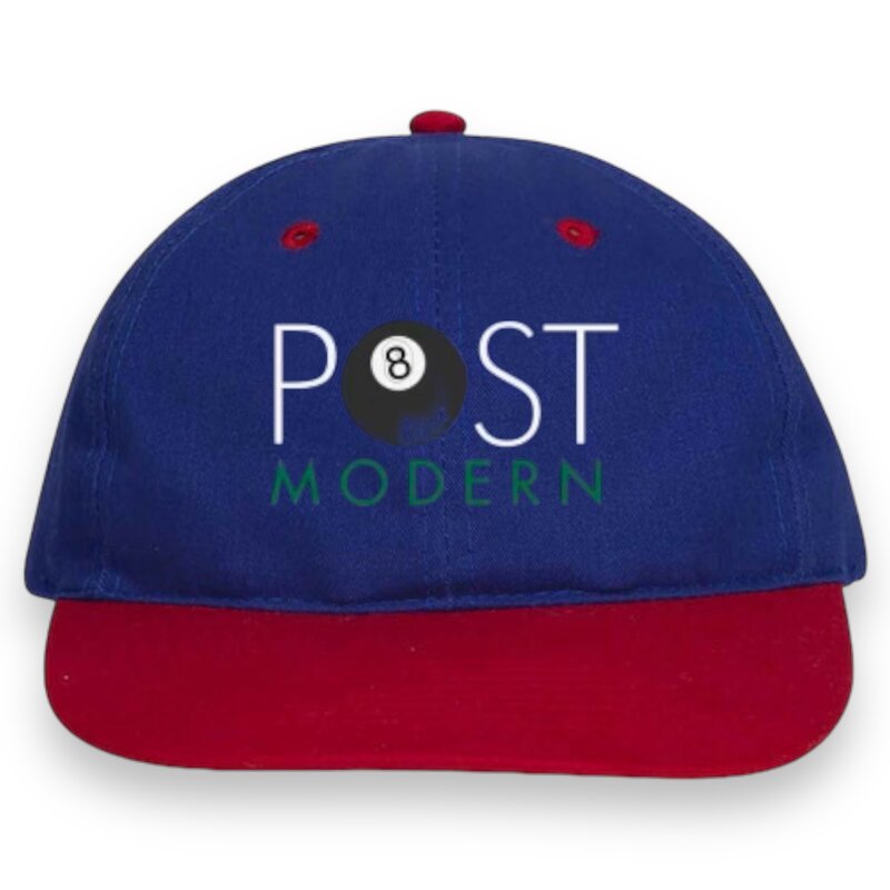 Post Modern Post Modern Embroidered 8 Ball Logo 6 Panel Cap (Navy/Red)
