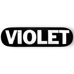 IT'S VIOLET! VIOLET Crew Deck Black/White 8.5”