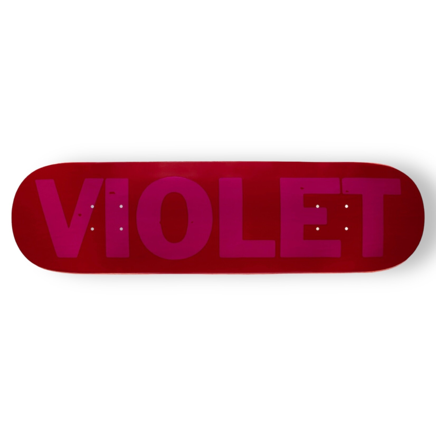 IT'S VIOLET! VIOLET Crew Deck Red/Pink 8.38”