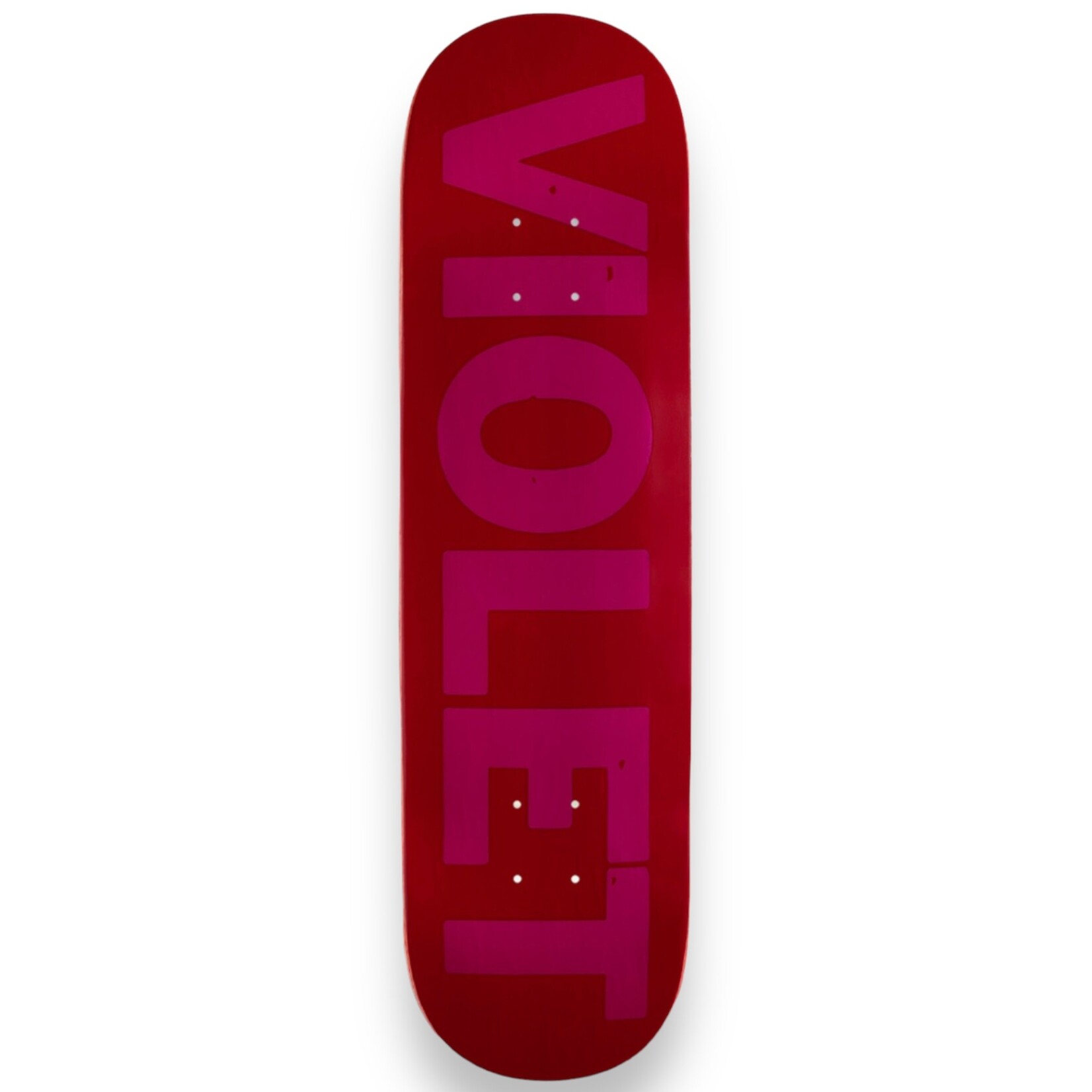 IT'S VIOLET! VIOLET Crew Deck Red/Pink 8.38”