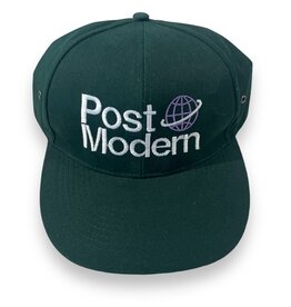 Post Modern Post Modern Embroidered Planet Logo Baseball Cap - Dark Green