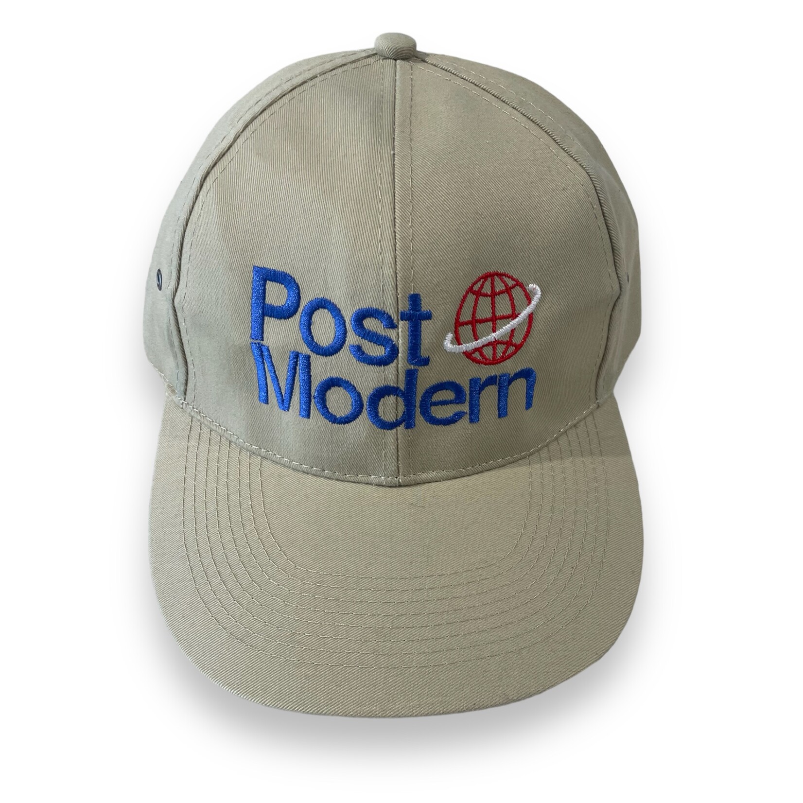 Post Modern Post Modern Embroidered Planet Logo Baseball Cap (Khaki)