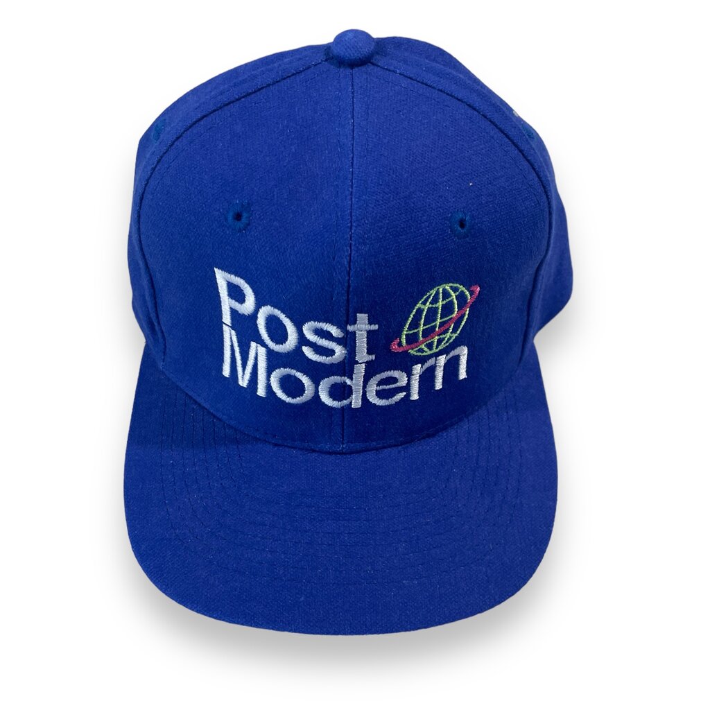 Post Modern Post Modern Embroidered Planet Logo Baseball Cap (Royal Blue)