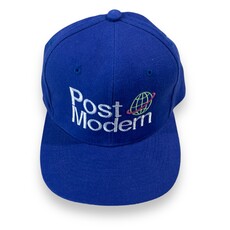 Post Modern Post Modern Embroidered Planet Logo Baseball Cap (Royal Blue)