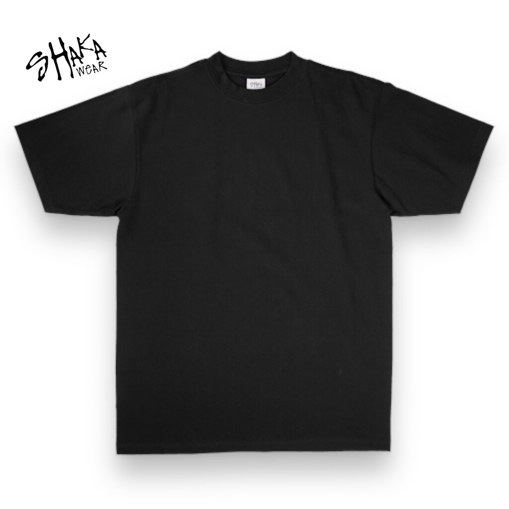 Shaka Wear Shaka Wear SHMHSS Crewneck 7.5 Oz Heavyweight T-Shirt Black