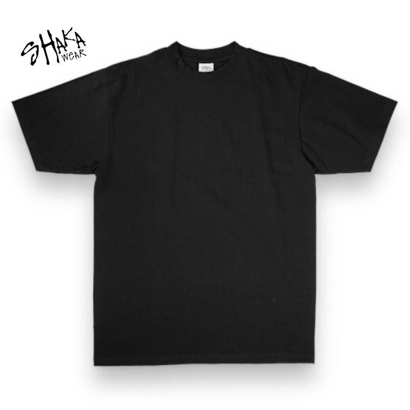 Shaka Wear Shaka Wear SHMHSS Crewneck 7.5 Oz Heavyweight T-Shirt Black