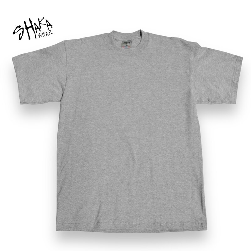 Shaka Wear Shaka Wear SHMHSS Crewneck 7.5 Oz Heavyweight T-Shirt Heather Grey