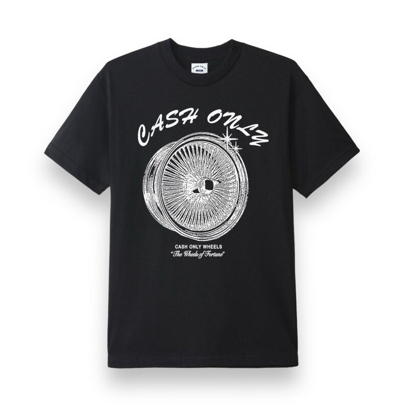 CASH ONLY Cash Only Wheels Tee Black