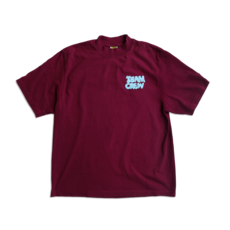 IRAK IRAK Puff Tee Mock Neck Ruby