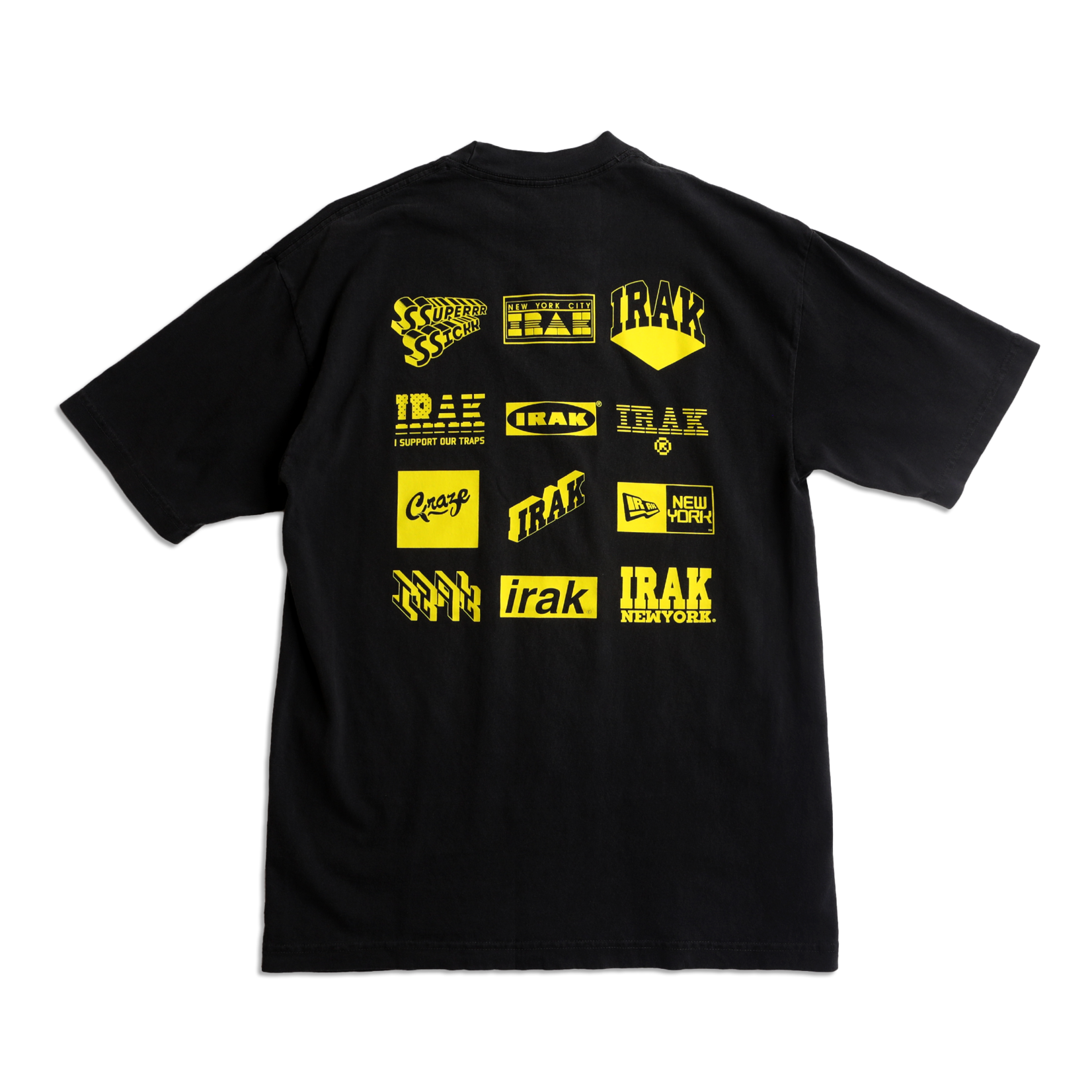 IRAK IRAK Logos Tee Vintage Black