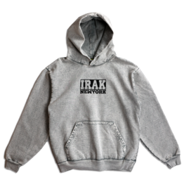 IRAK IRAK Logos Hoody Limestone Mineral Wash