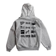 IRAK IRAK Logos Hoody Limestone Mineral Wash