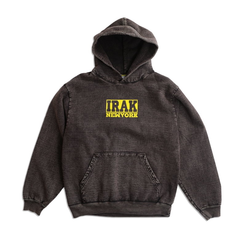 IRAK IRAK Logos Hoody Cocoa Mineral Wash