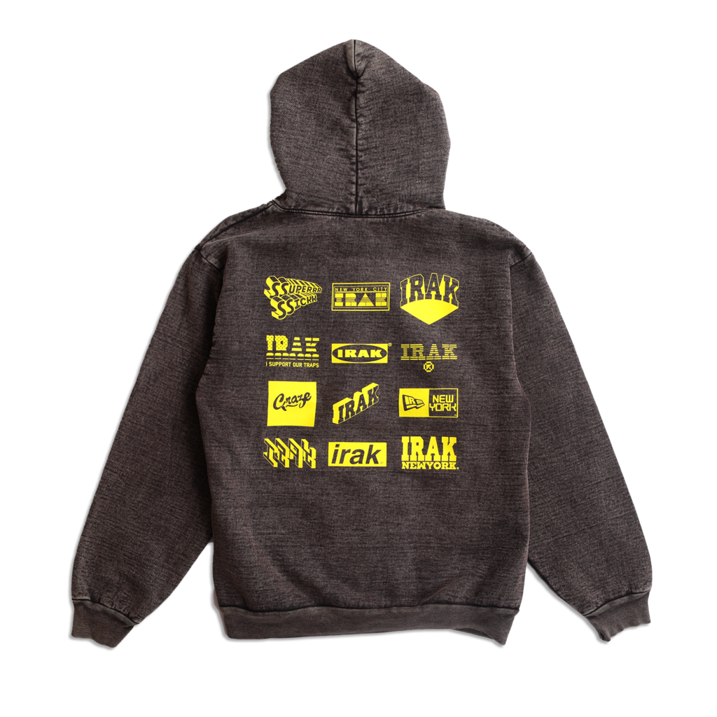 IRAK IRAK Logos Hoody Cocoa Mineral Wash