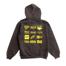 IRAK IRAK Logos Hoody Cocoa Mineral Wash