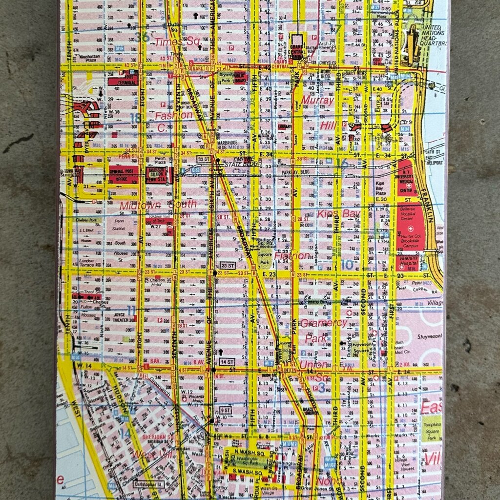 Chocolate Chocolate Gino Iannucci Manhattan Maps Board (Autographed)