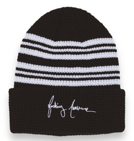 Fucking Awesome FA Cursive Cuff Waffle Beanie Black