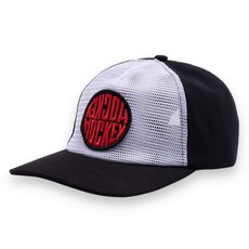 Hockey Hockey Reverse Trucker Sewer Hat Black