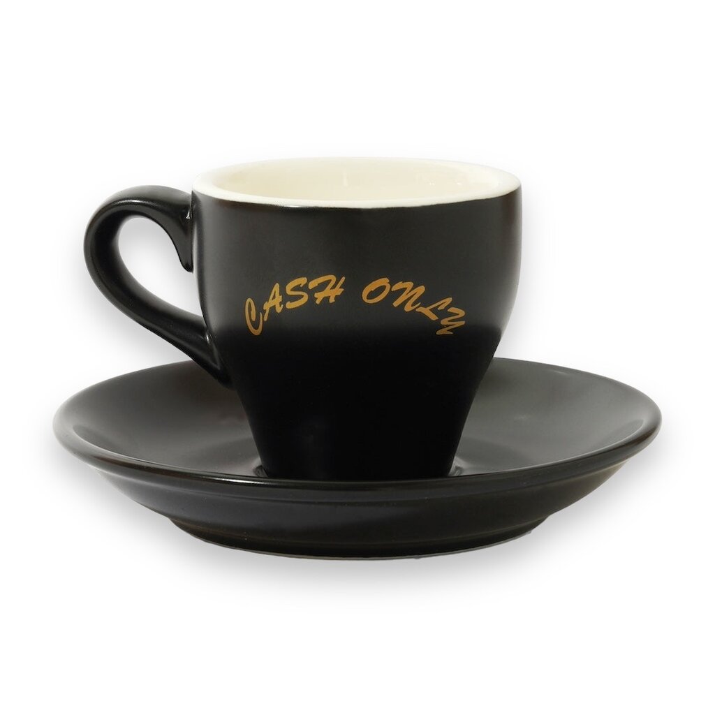 CASH ONLY Cash Only Logo Espresso Mug Set