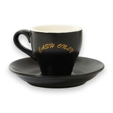 CASH ONLY Cash Only Logo Espresso Mug Set