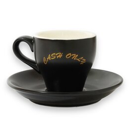 CASH ONLY Cash Only Logo Espresso Mug Set