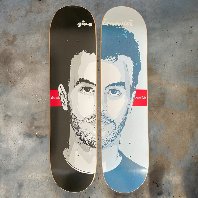Chocolate Chocolate Gino Iannucci Split Portrait Set Boards (2004)