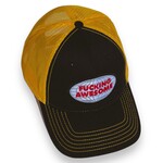 Fucking Awesome FA Mechanic 6 Panel Mesh Hat Black/Gold