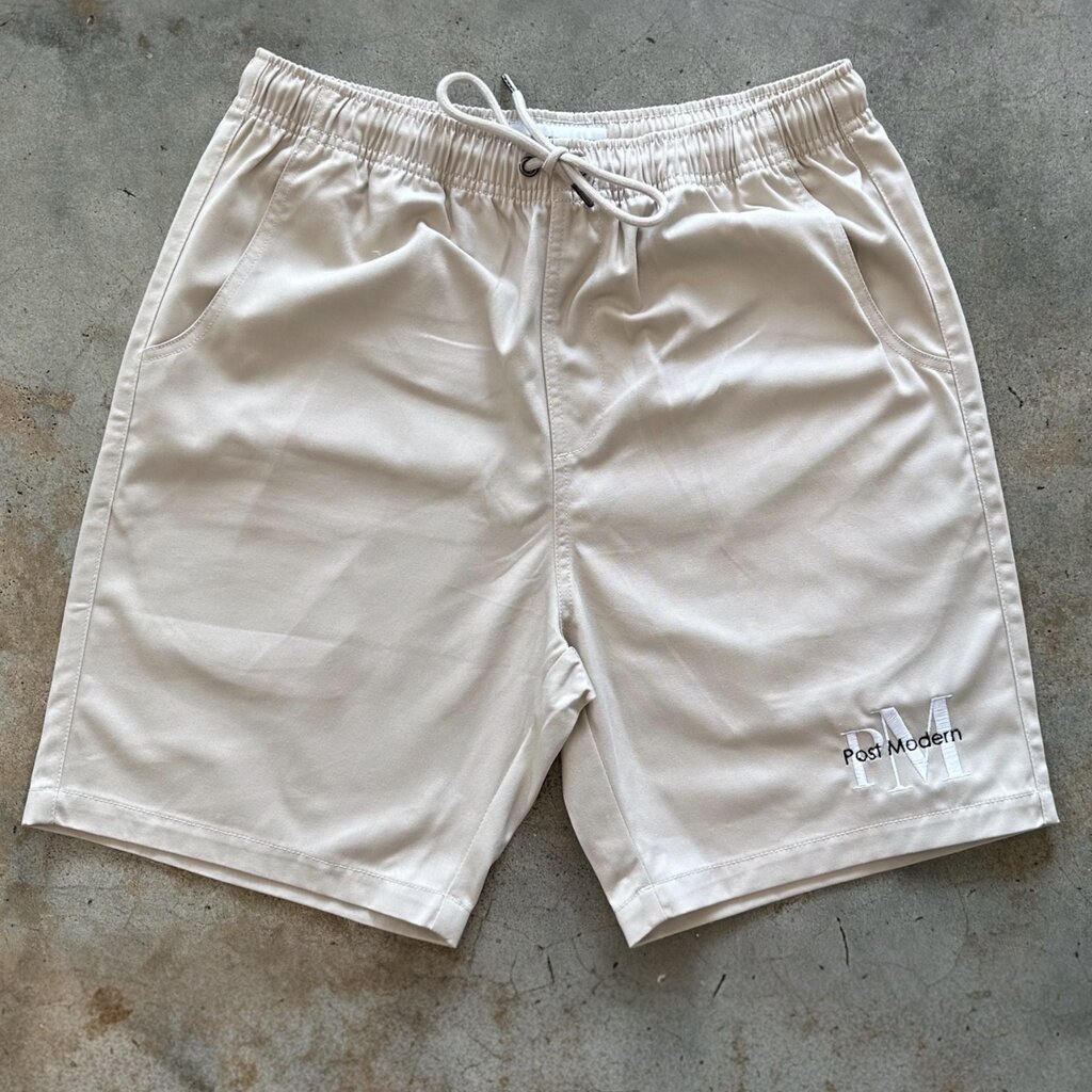 Post Modern Post Modern PMCK Embroidered Leisure Shorts Bone